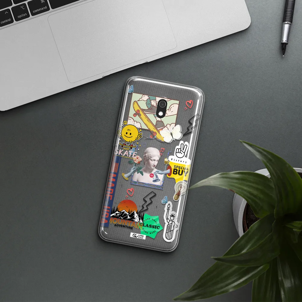 Usa Symbols Xiaomi Redmi 8A Clear TPU Case