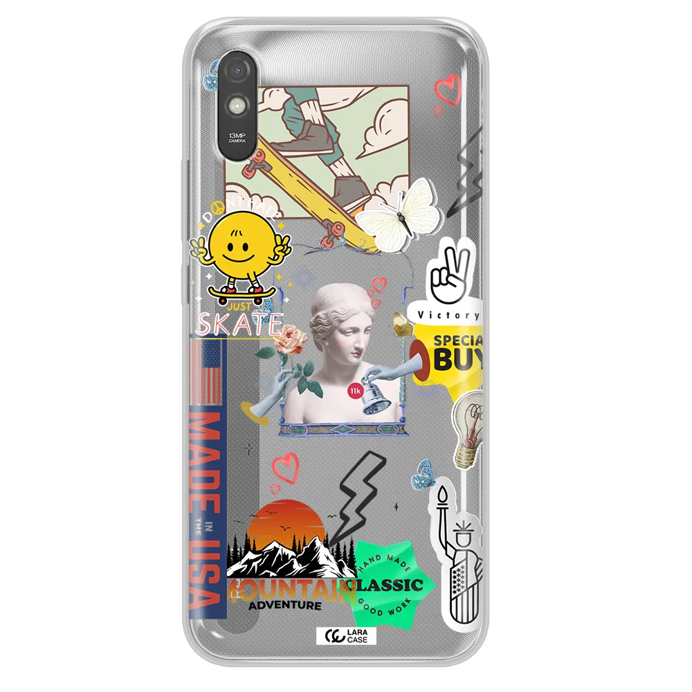 Usa Symbols Xiaomi Redmi 9A Clear TPU Case