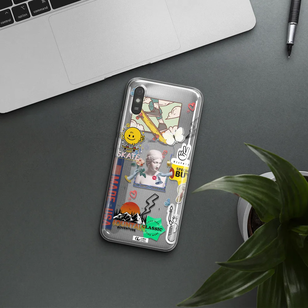 Usa Symbols Xiaomi Redmi 9A Clear TPU Case