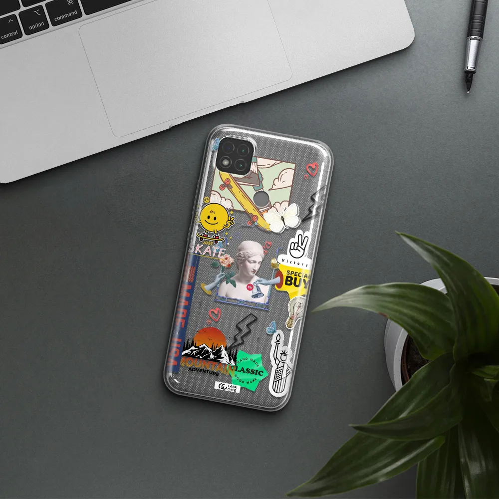 Usa Symbols Xiaomi Redmi 9C Clear TPU Case