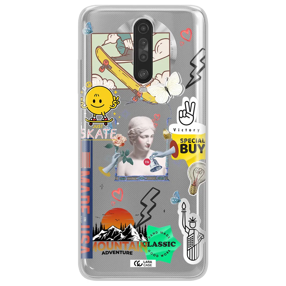 Usa Symbols Xiaomi Redmi K30 Clear TPU Case