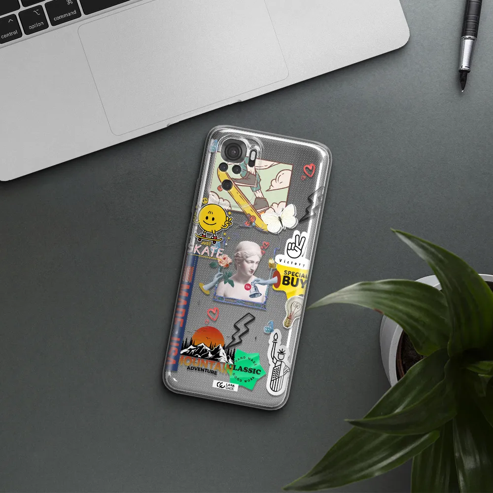 Usa Symbols Xiaomi Redmi Note 10S Clear Tpu Case