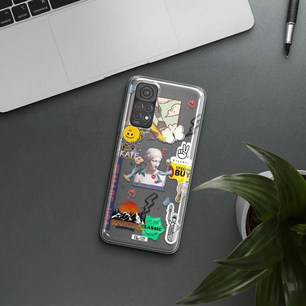 Usa Symbols Xiaomi Redmi Note 11 Clear TPU Case