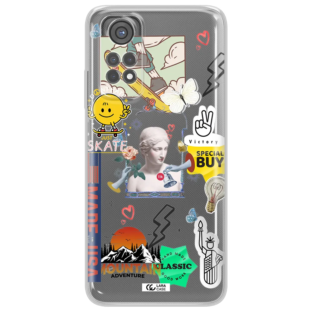 Usa Symbols Xiaomi Redmi Note 11S Clear Tpu Case