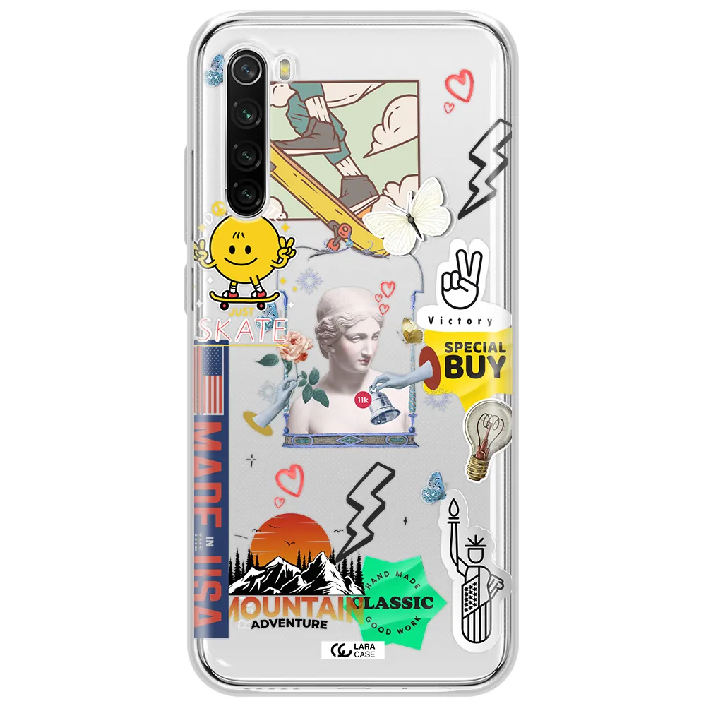 Usa Symbols Xiaomi Redmi Note 8T Clear Tpu Case