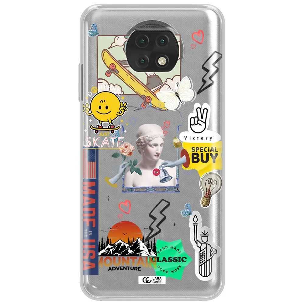 Usa Symbols Xiaomi Redmi Note 9T Clear Tpu Case