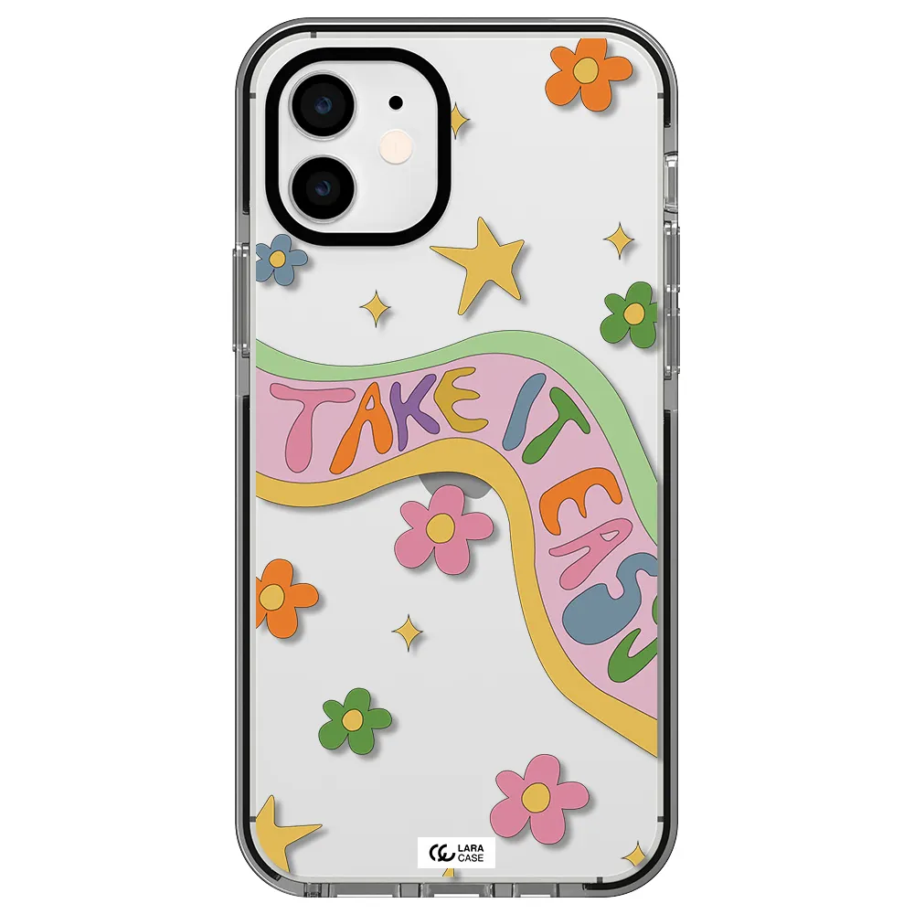 Take It Easy Apple iPhone 11 impact black border Case