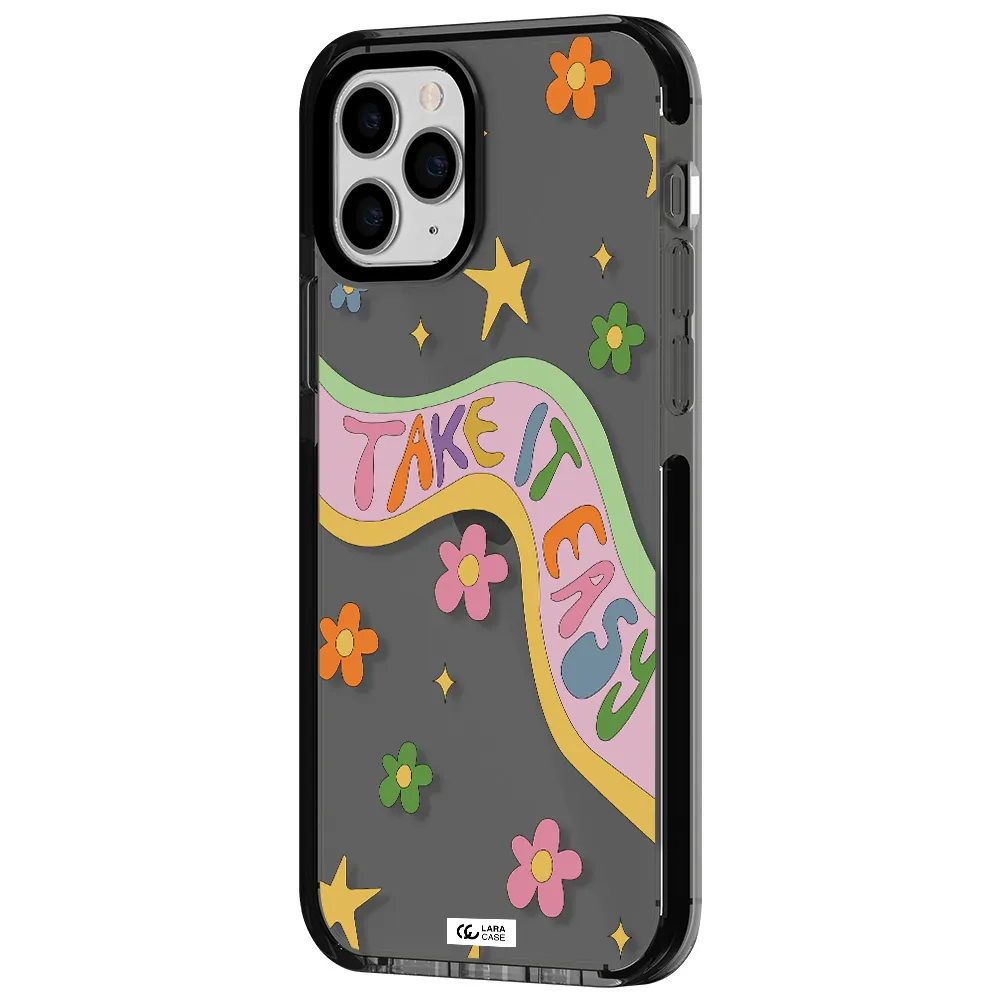 Take It Easy Apple iPhone 11 pro max impact Smoke Black Case