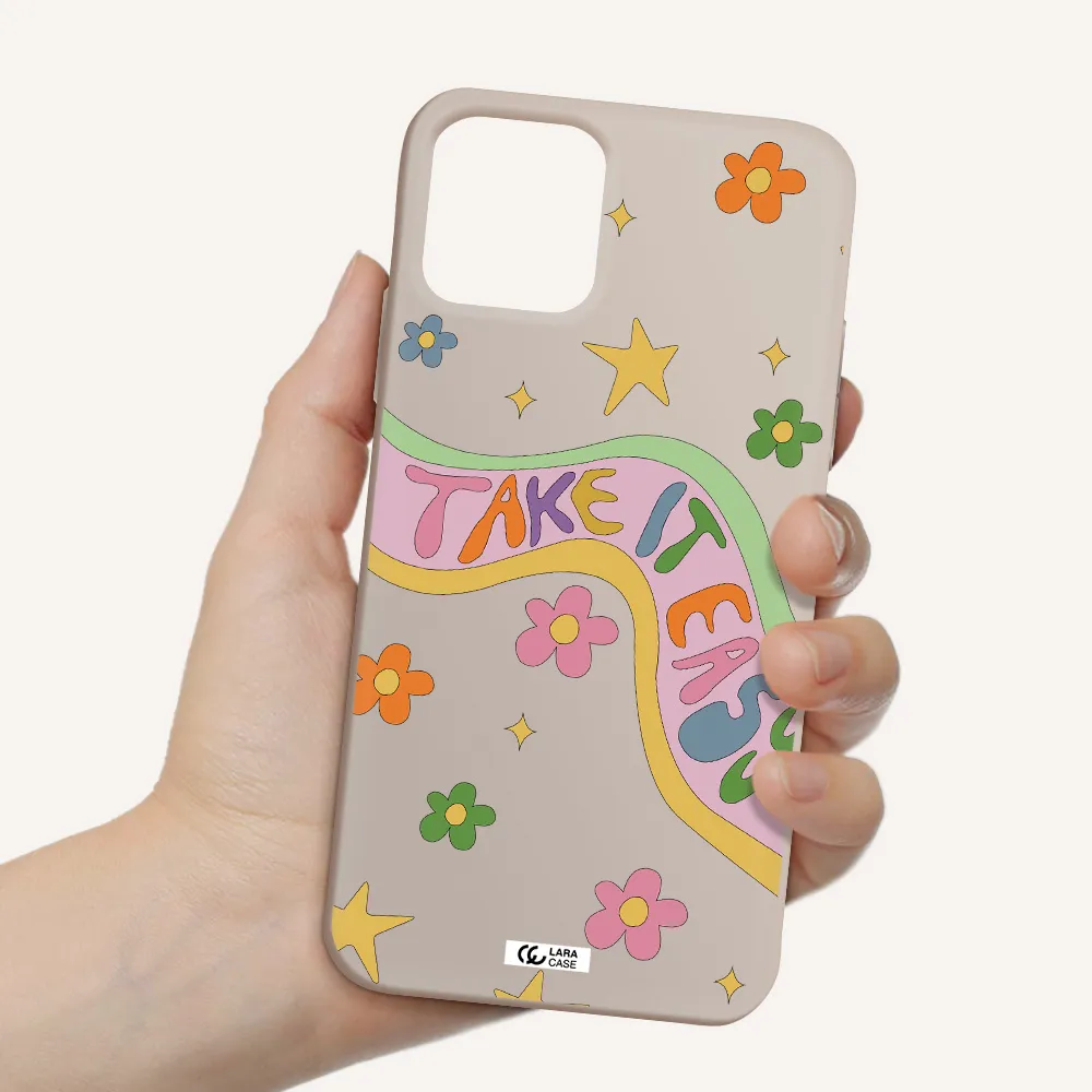 Take It Easy Apple iPhone 11 pro max Silicone Stone Case