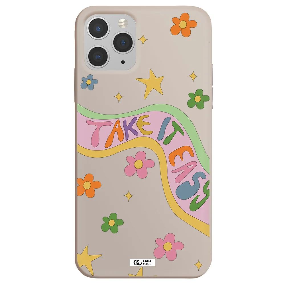 Take It Easy Apple iPhone 11 pro Silicone Stone Case