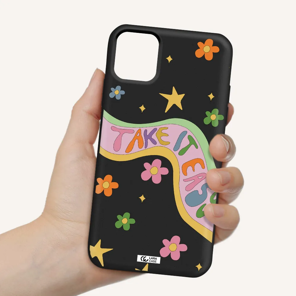 Take It Easy Apple iPhone 11 Silicone black Case