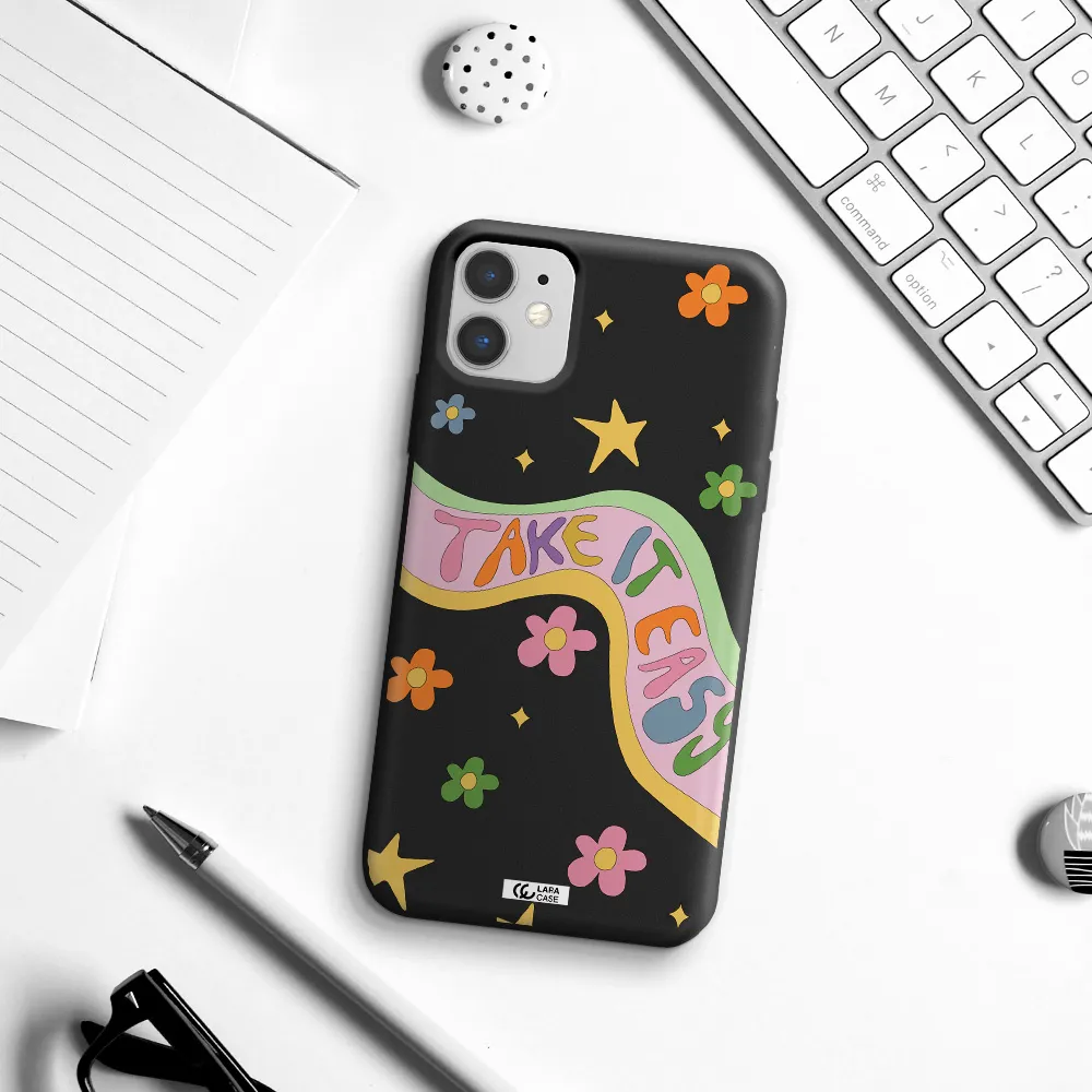 Take It Easy Apple iPhone 11 Silicone black Case
