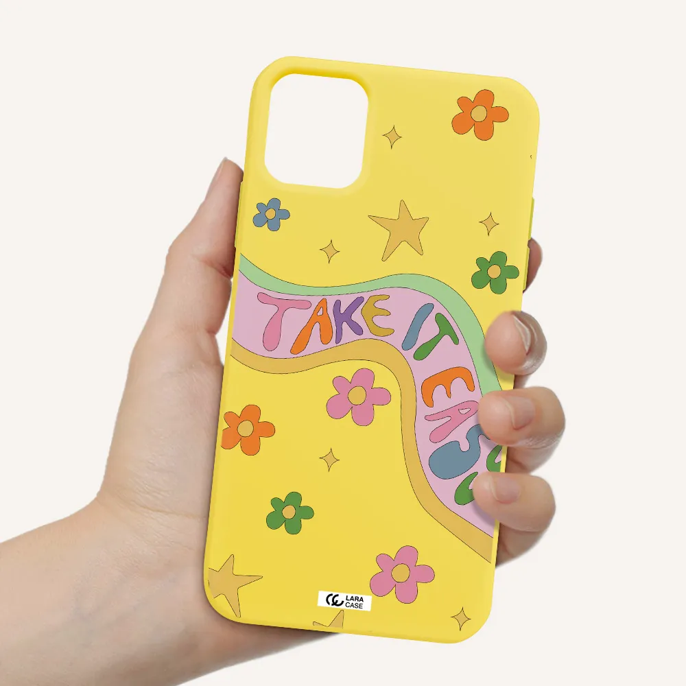 Take It Easy Apple iPhone 11 Silicone canary yellow Case