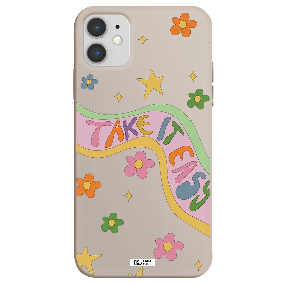 Take It Easy Apple iPhone 11 Silicone Stone Case