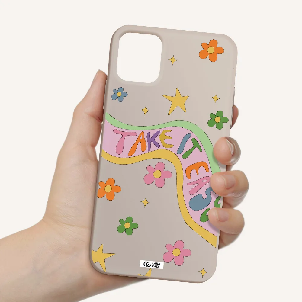 Take It Easy Apple iPhone 11 Silicone Stone Case