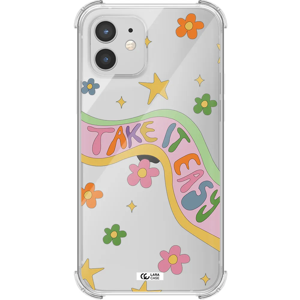 Take It Easy Apple iPhone 12 Clear PC Case