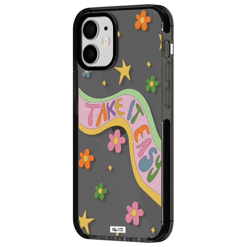 Take It Easy Apple iPhone 12 mini impact Smoke Black Case