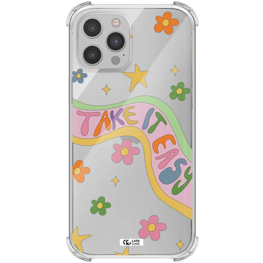 Take It Easy Apple iPhone 12 pro max Clear PC Case