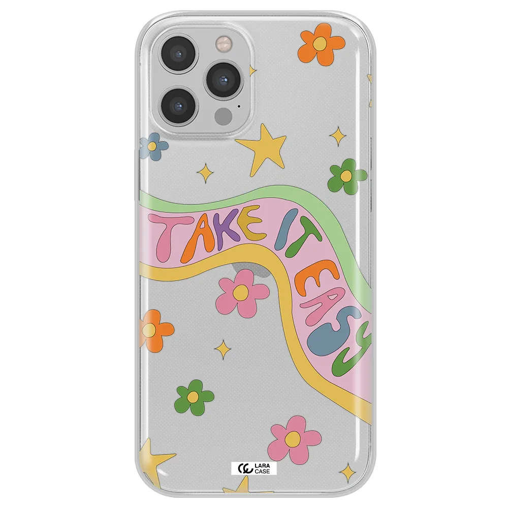 Take It Easy Apple iPhone 12 pro max Clear TPU Case