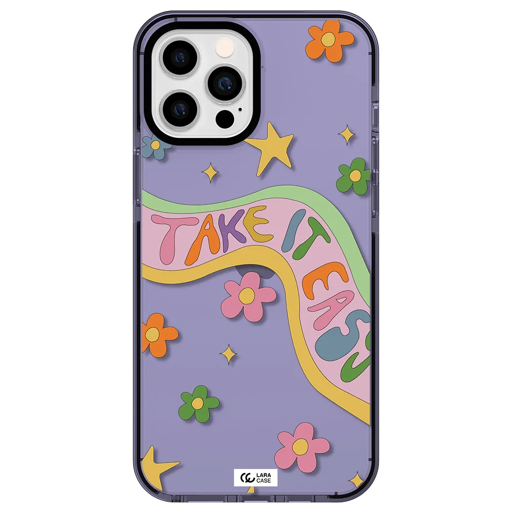 Take It Easy Apple iPhone 12 pro max impact Lilac Case
