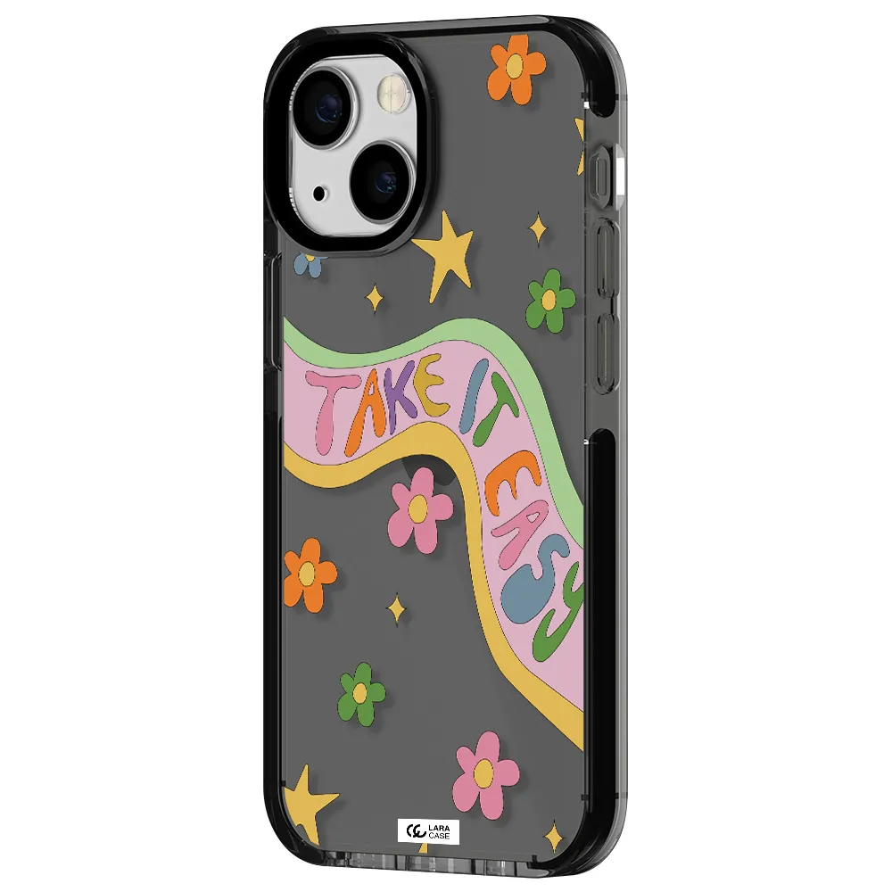 Take It Easy Apple iPhone 13 mini impact Smoke Black Case