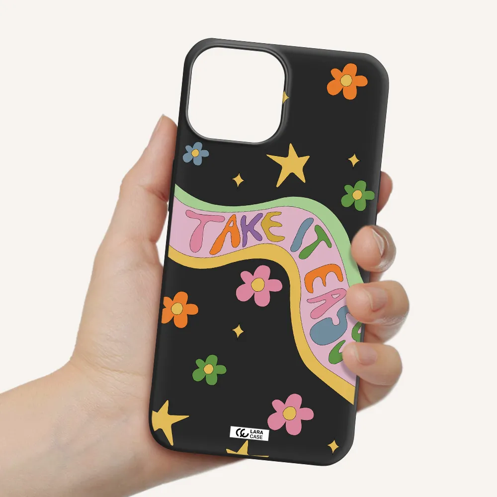 Take It Easy Apple iPhone 13 mini Silicone black Case