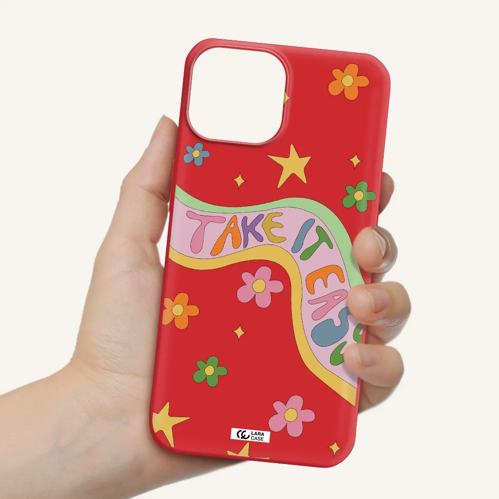 Take It Easy Apple iPhone 13 mini Silicone Imperial Red Case