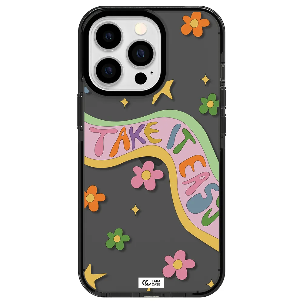Take It Easy Apple iPhone 13 Pro impact Smoke Black Case