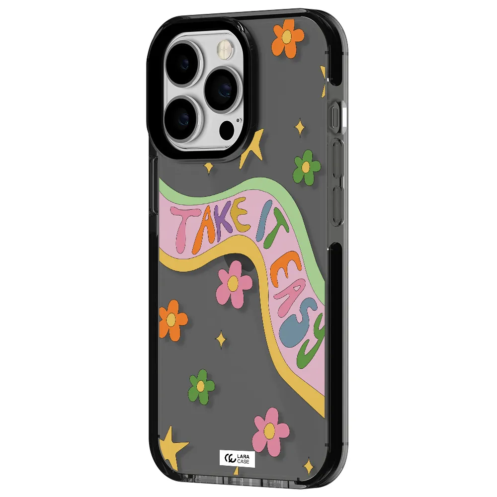 Take It Easy Apple iPhone 13 Pro impact Smoke Black Case