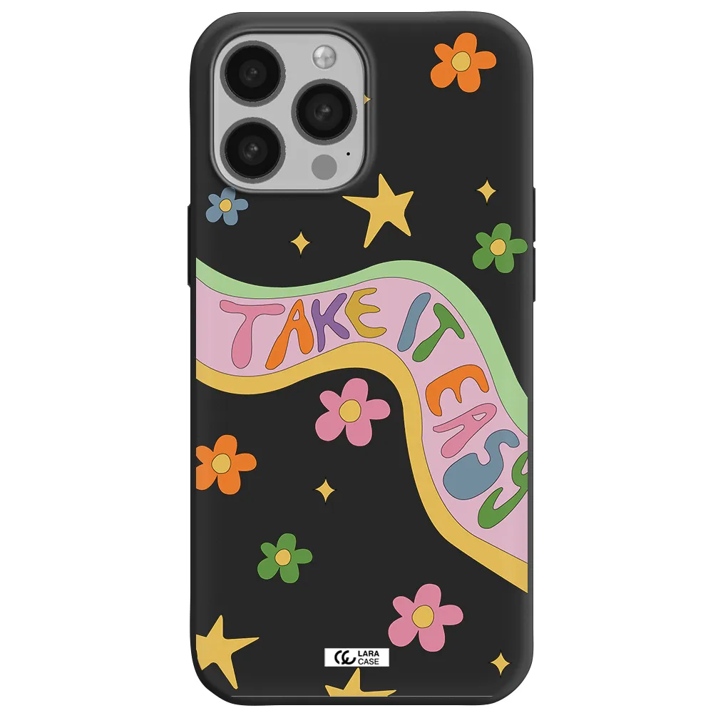Take It Easy Apple iPhone 13 Pro Max Silicone black Case