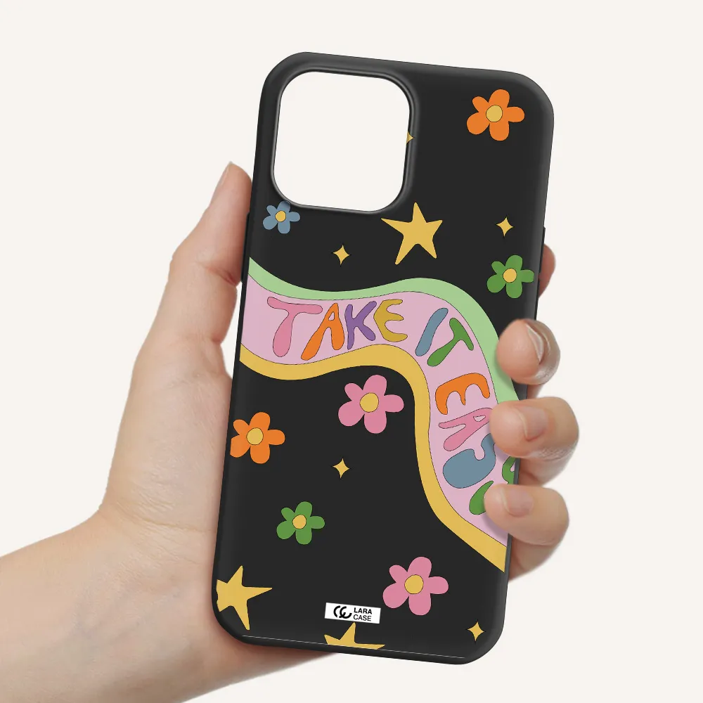 Take It Easy Apple iPhone 13 Pro Silicone black Case