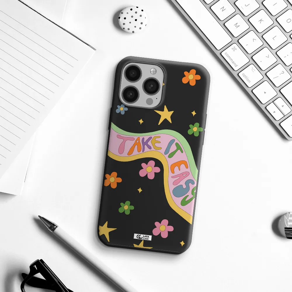 Take It Easy Apple iPhone 13 Pro Silicone black Case