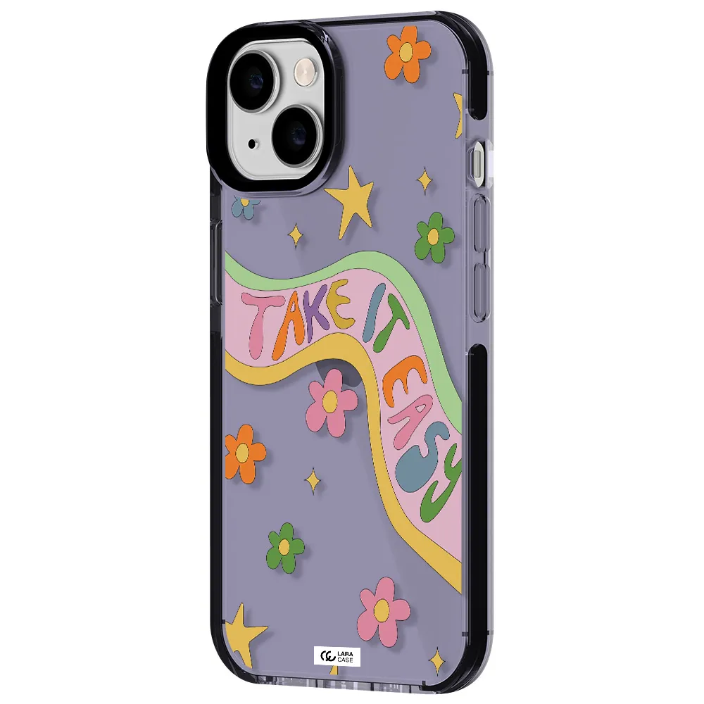 Take It Easy Apple iPhone 14 impact Lilac Case