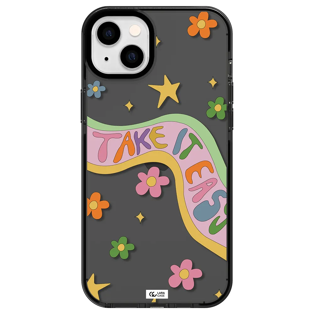 Take It Easy Apple iPhone 14 plus impact Smoke Black Case