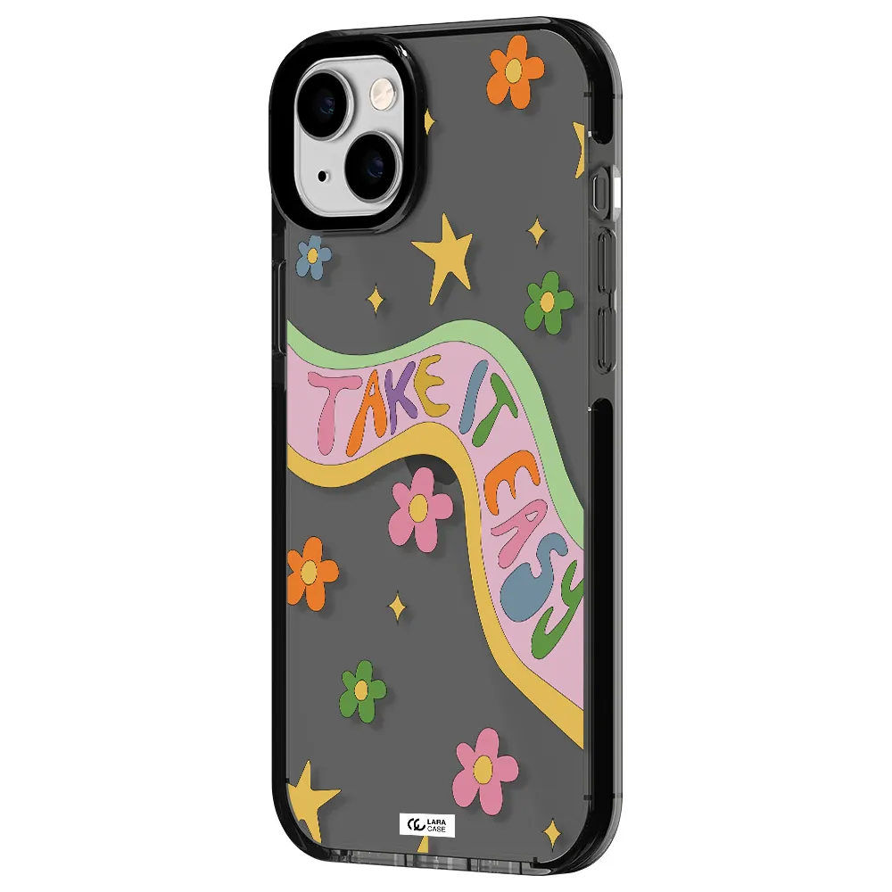 Take It Easy Apple iPhone 14 plus impact Smoke Black Case