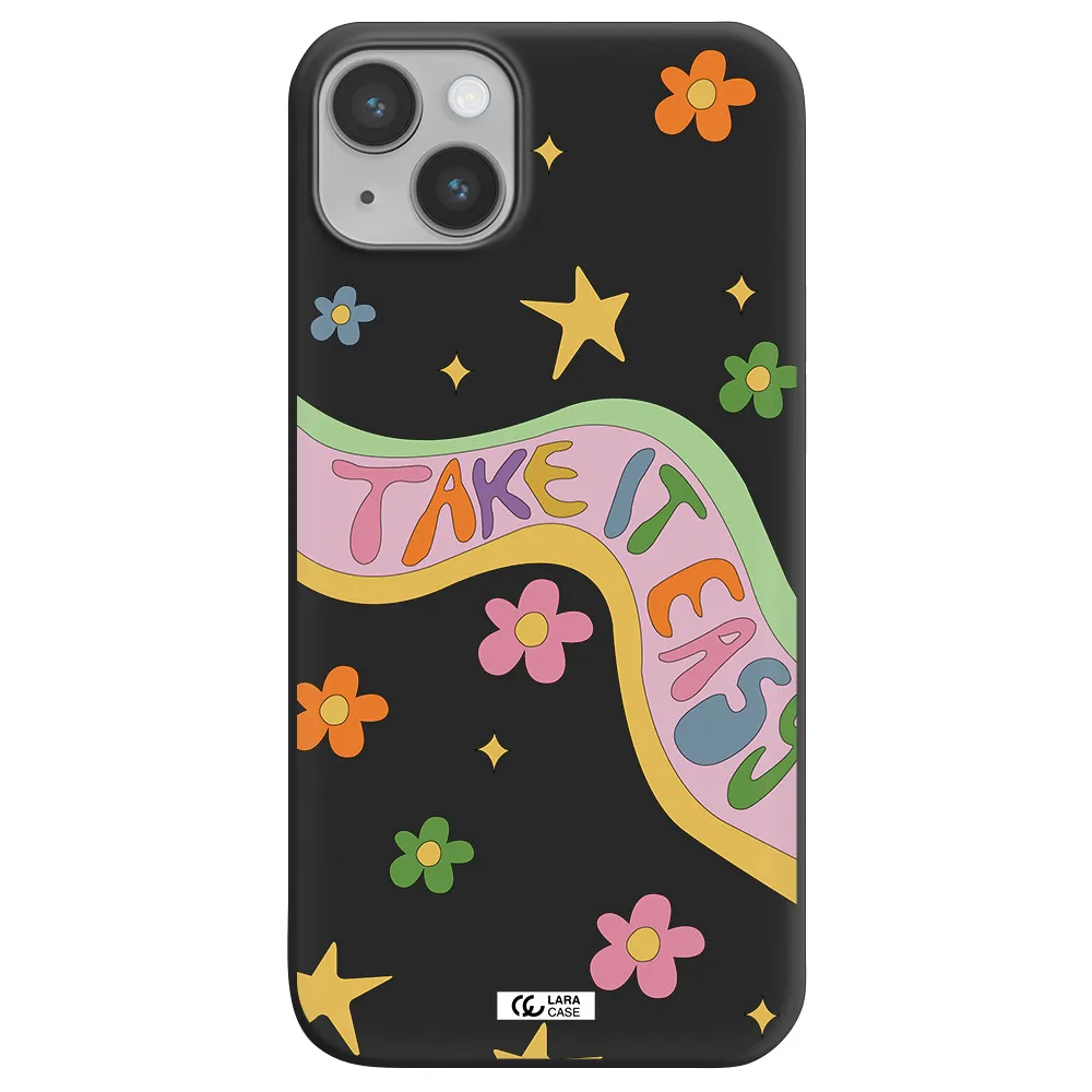 Take It Easy Apple iPhone 14 plus Silicone black Case