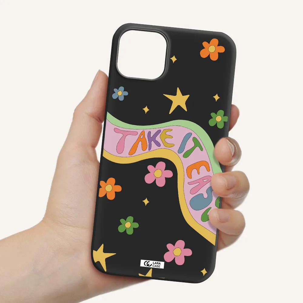Take It Easy Apple iPhone 14 plus Silicone black Case