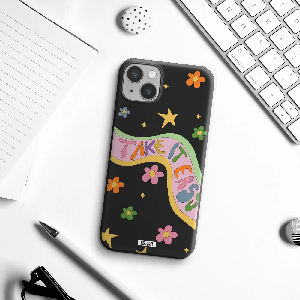 Take It Easy Apple iPhone 14 plus Silicone black Case