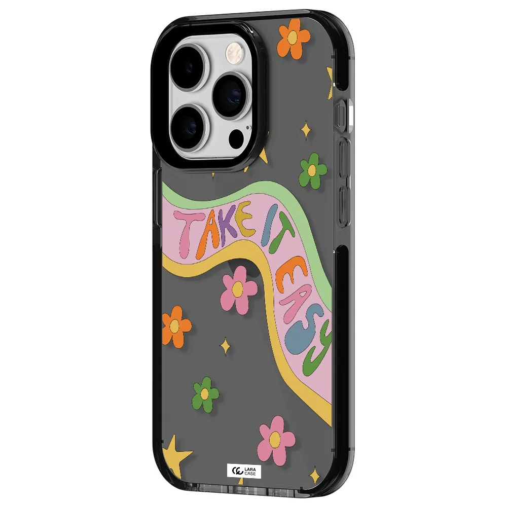 Take It Easy Apple iPhone 14 pro impact Smoke Black Case