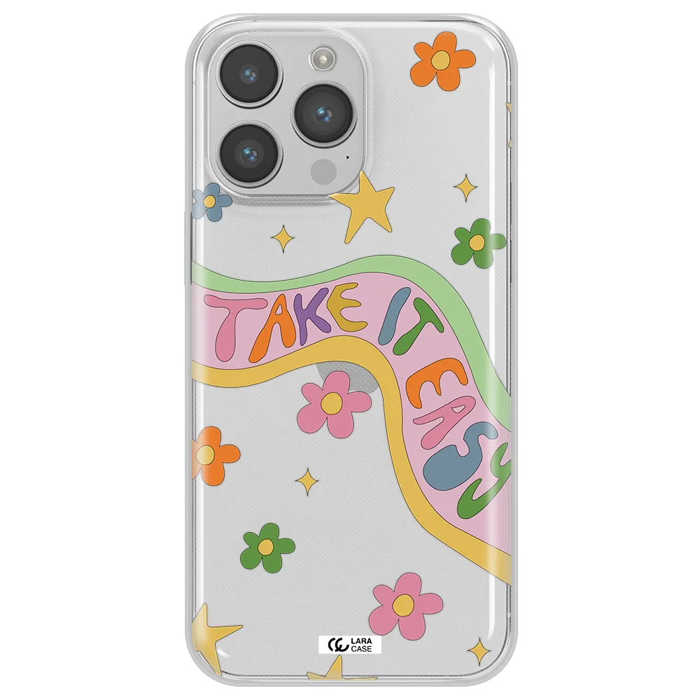 Take It Easy Apple iPhone 14 pro max Clear TPU Case
