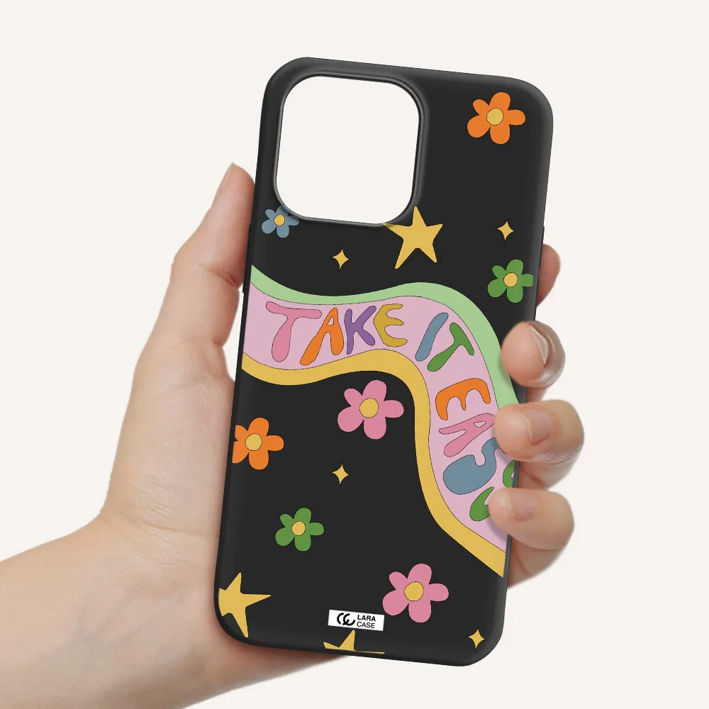 Take It Easy Apple iPhone 14 pro max Silicone black Case