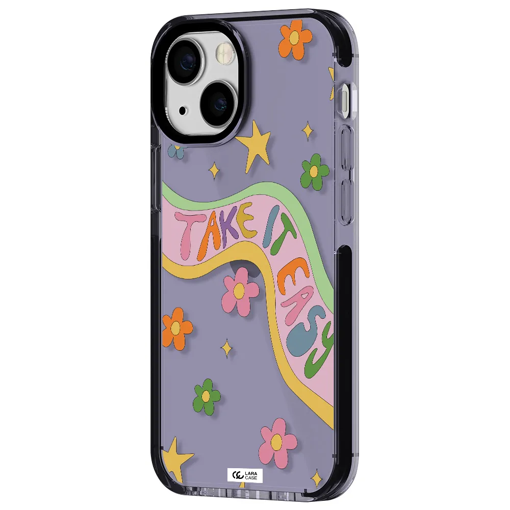 Take It Easy Apple iPhone 15 impact Lilac Case
