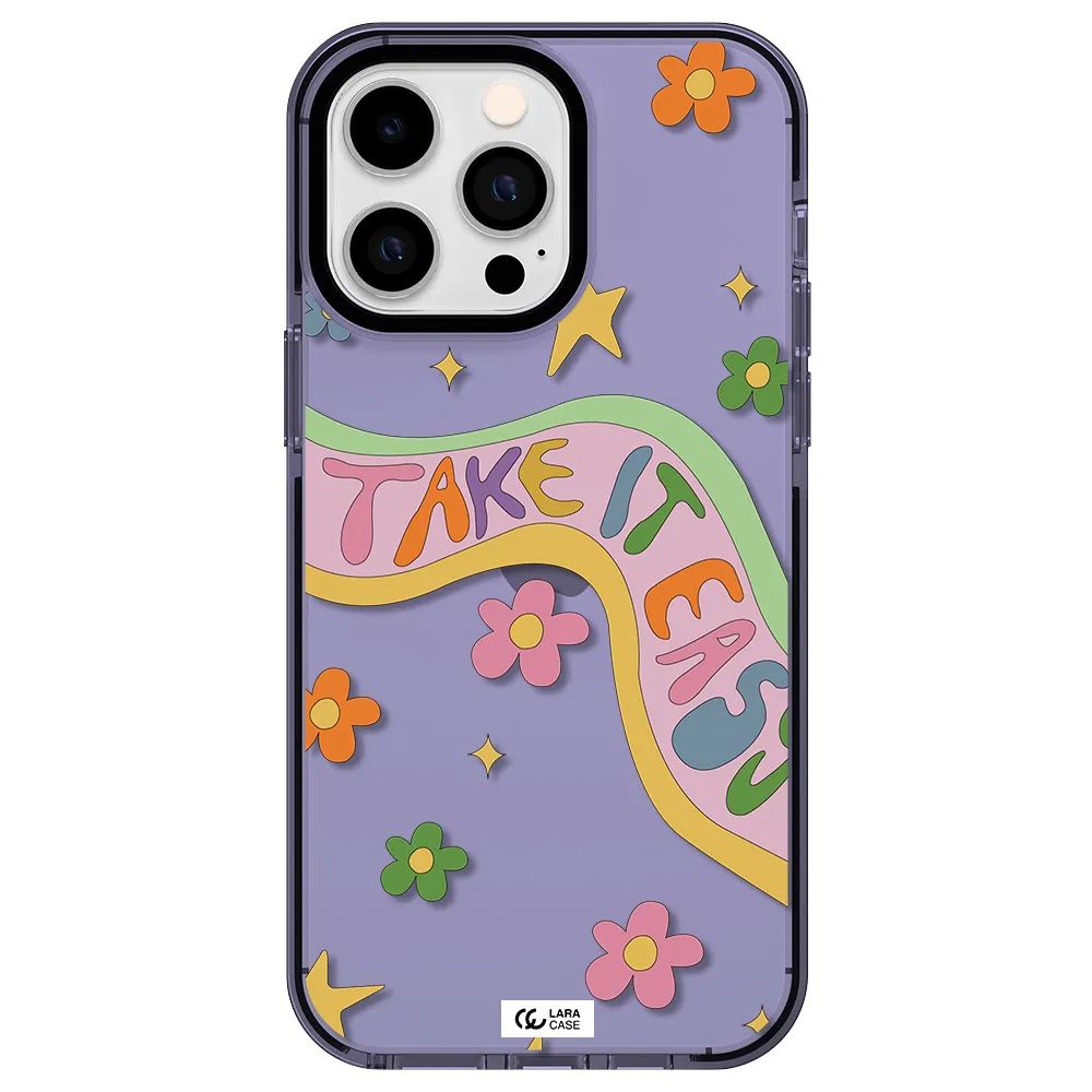 Take It Easy Apple iPhone 15 Pro impact Lilac Case
