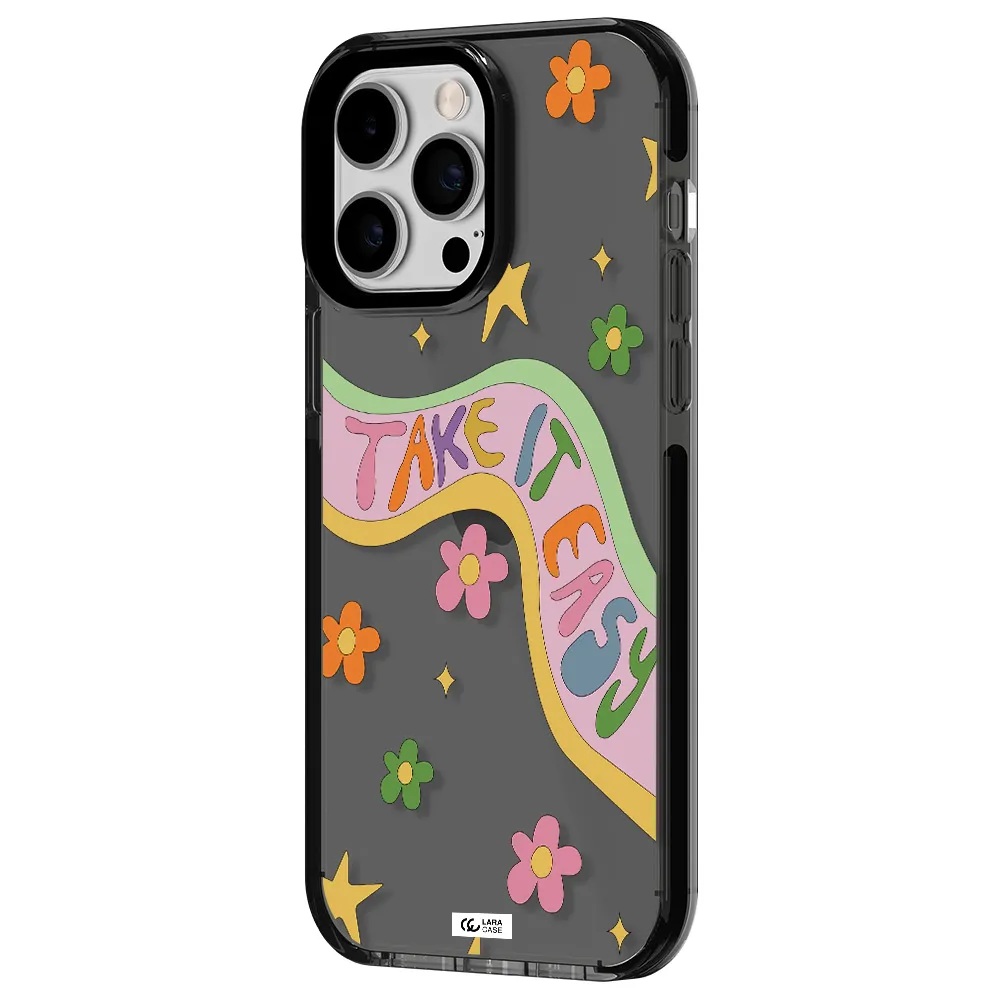 Take It Easy Apple iPhone 15 Pro Max impact Smoke Black Case