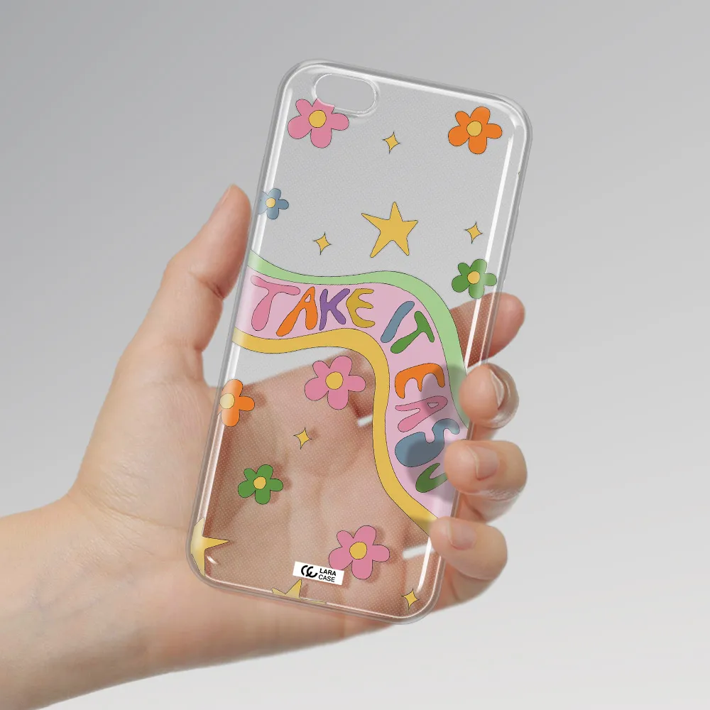 Take It Easy Apple iPhone 6 s plus Clear TPU Case
