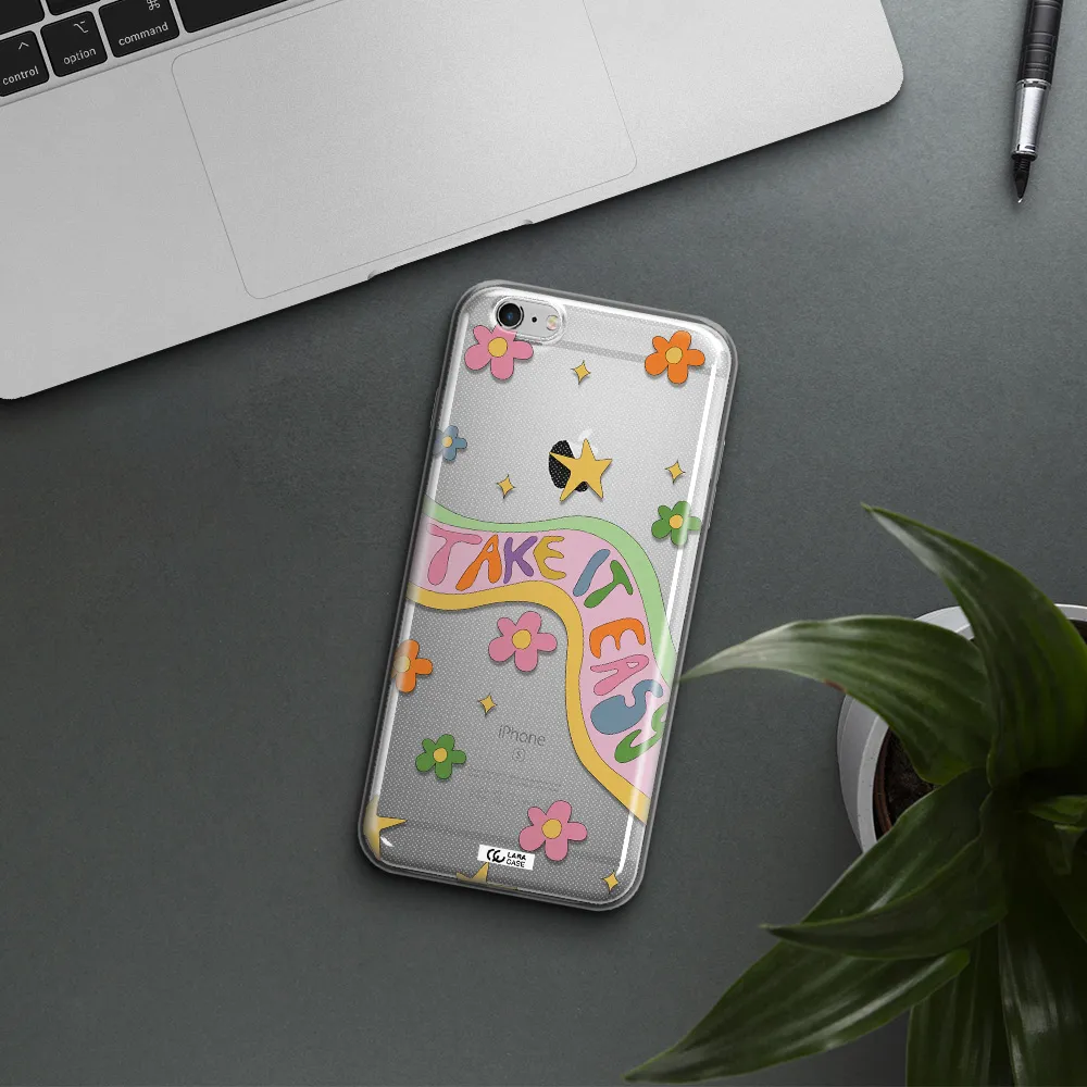 Take It Easy Apple iPhone 6 s plus Clear TPU Case