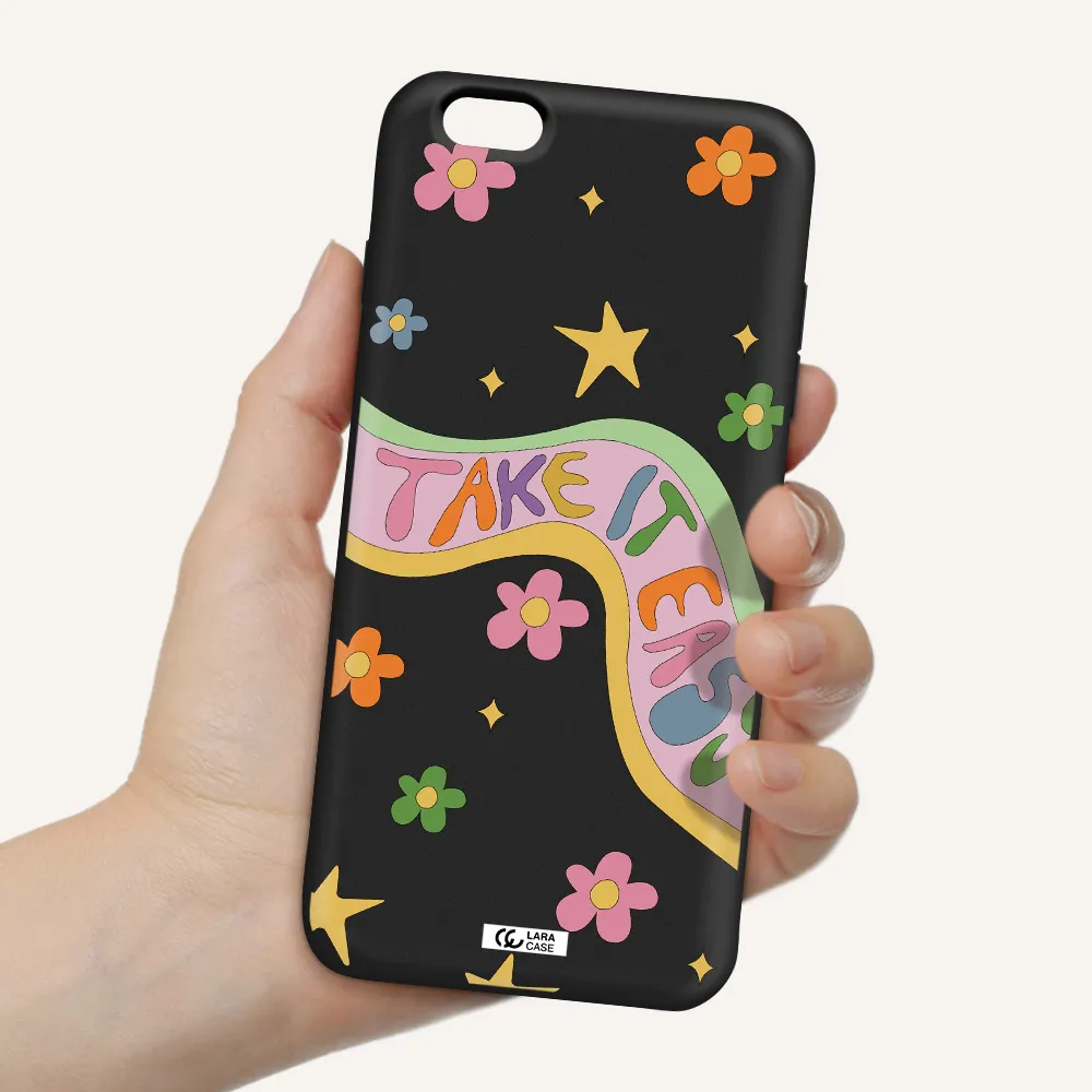 Take It Easy Apple iPhone 6 s plus Silicone black Case