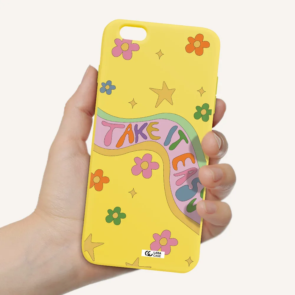 Take It Easy Apple iPhone 6 s plus Silicone canary yellow Case