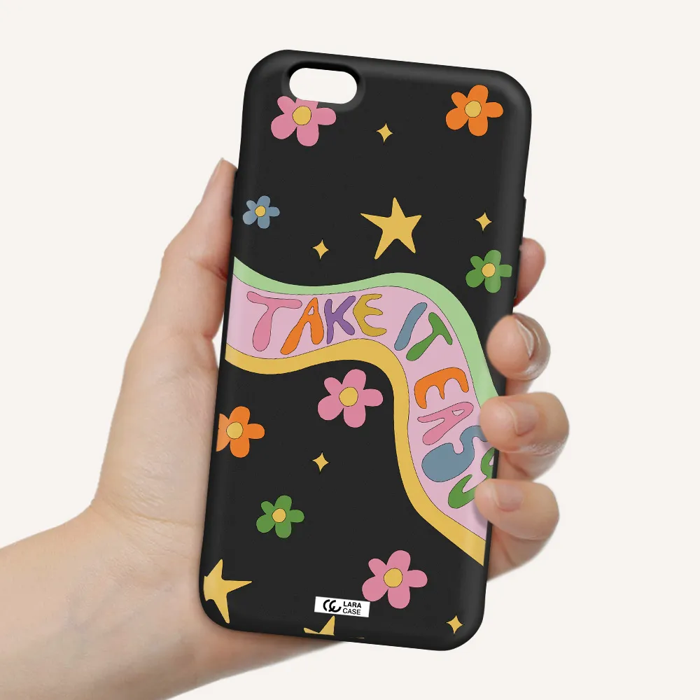 Take It Easy Apple iPhone 6 Silicone black Case