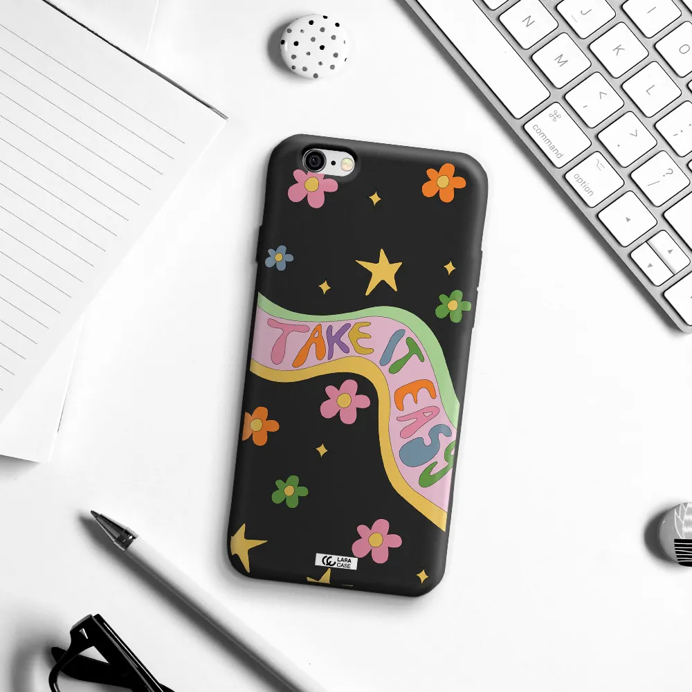 Take It Easy Apple iPhone 6 Silicone black Case